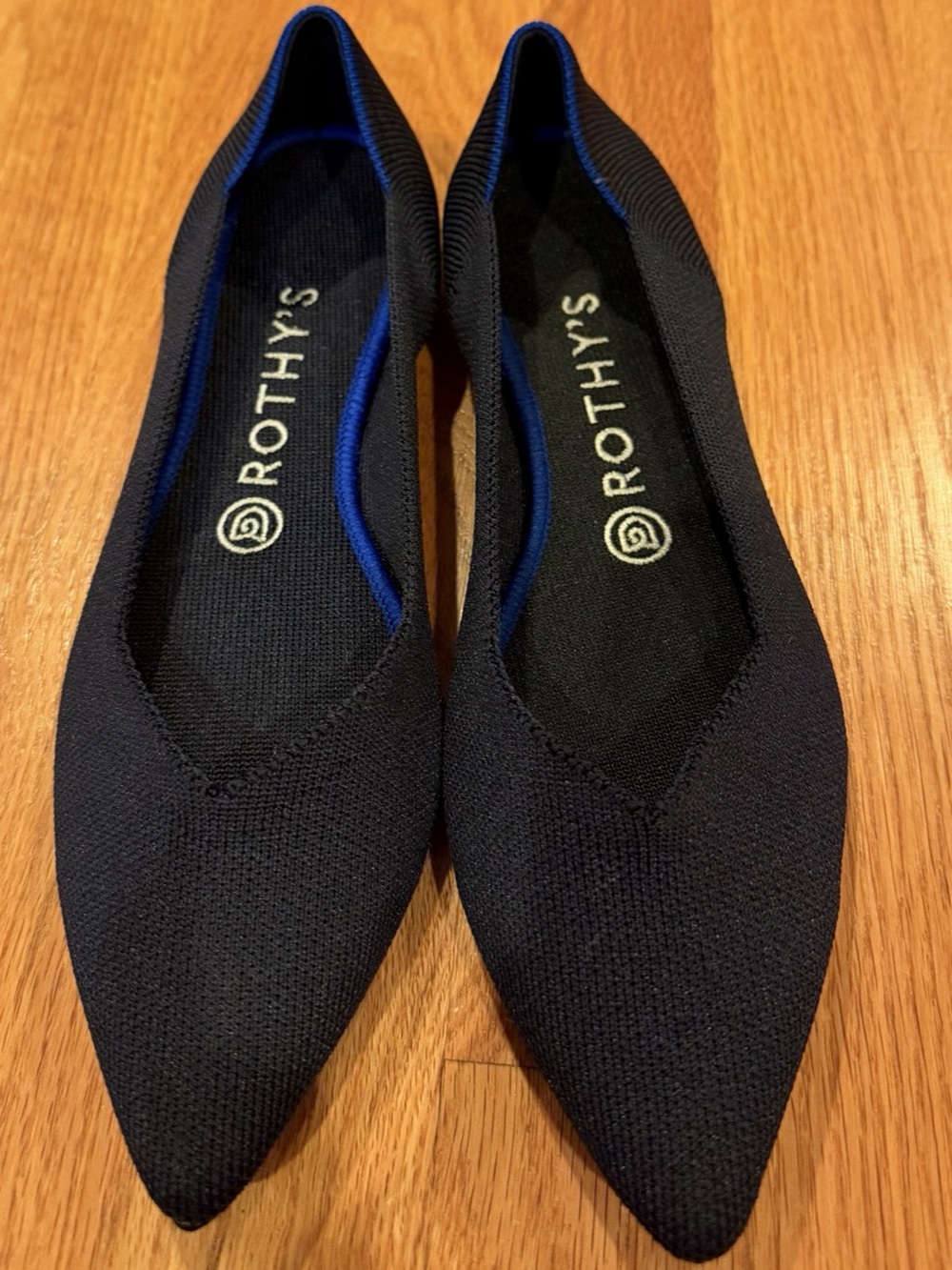 Rothy's The Point Flats Navy Blue US 8.5